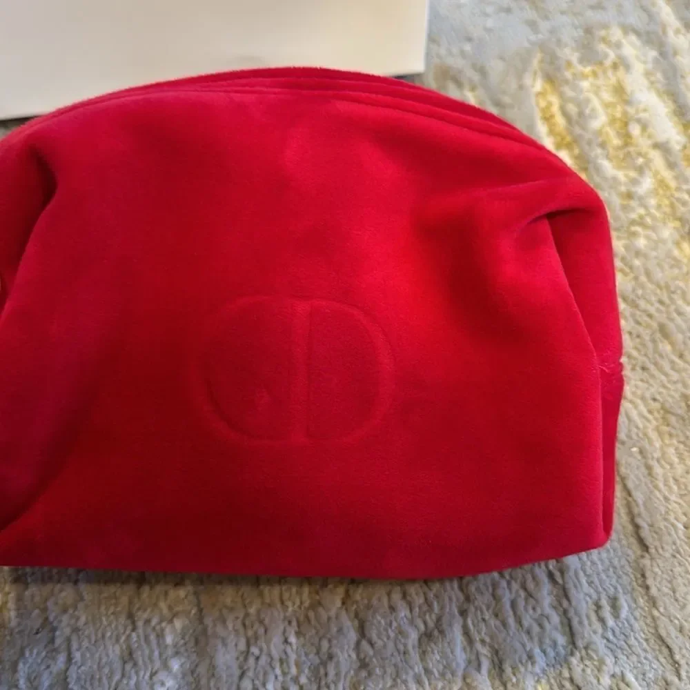 DIOR Bag Pouch Trousse Red NEW Limited Edition with box (box shows wear )